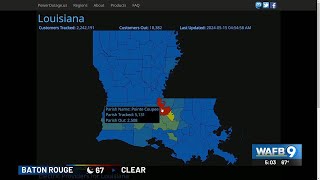 Tracking power outages across Louisiana