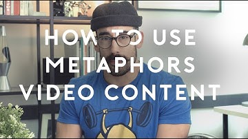 How to NOT use metaphors in video content