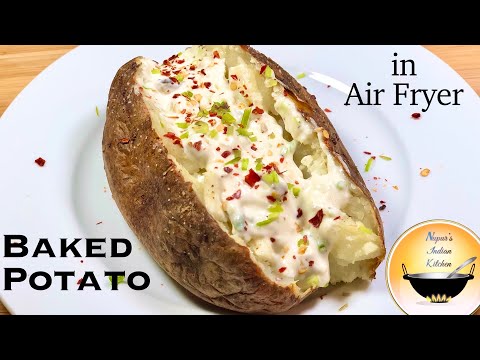 Air Fryer Baked Potato (Fluffy Inside, Crispy Skin) - Wholesome Yum