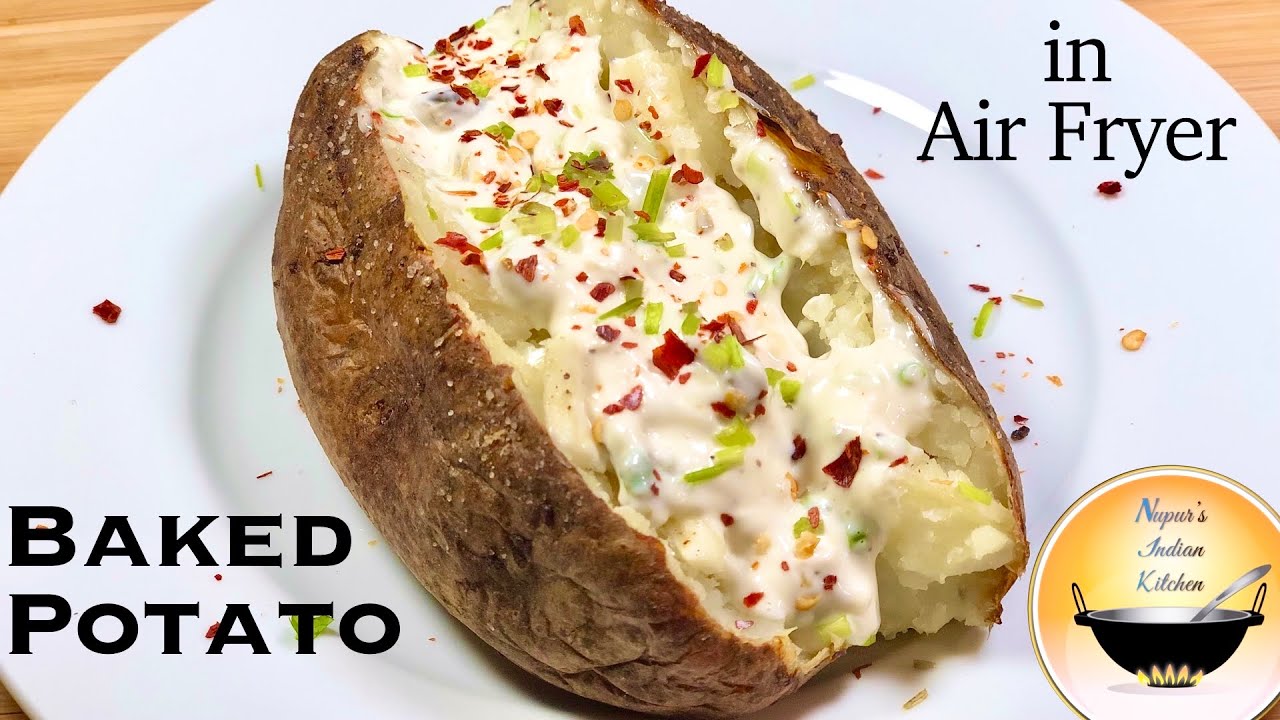 Soft Air Fryer Baked Potatoes with Crispy Skin/Baked Potatoes in Air ...