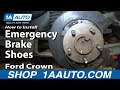 How to Replace Parking Brake Shoe Set 2003-11 Ford Crown Victoria