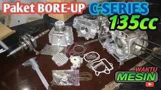 Review! Paket bore Up Grand 135cc | Piston 56mm stroke 55mm | Klep 28 & 23 | Pompa oli Bangau