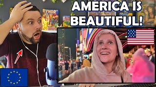 European Reacts to Russian's First Time in America!