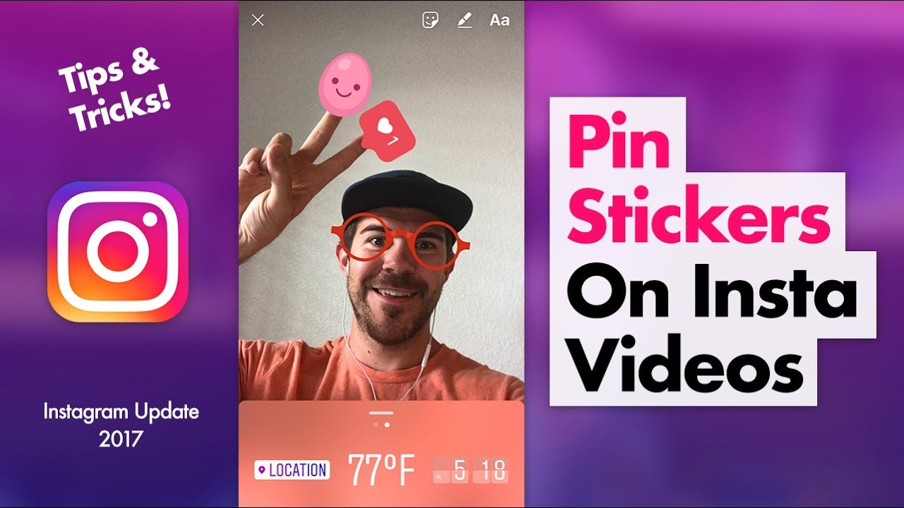 How To Pin Stickers To Your Instagram Video YouTube