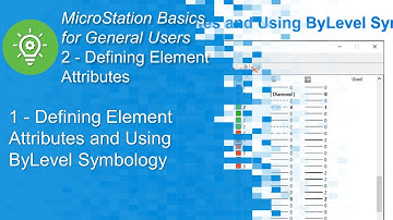 1 Defining Element Attributes and Using ByLevel Symbology