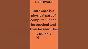 # Definition of Hardware in Computer# shorts video# shortsfeed#2025#