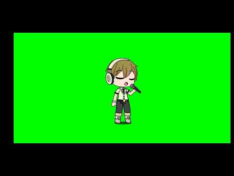 كروما كرتون لطفل يغني