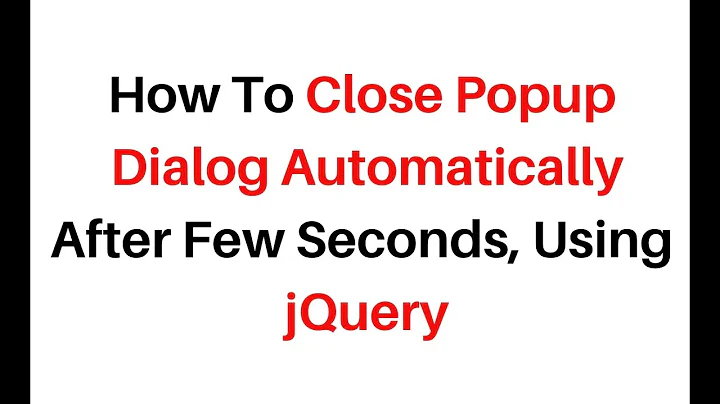 modal popup closing automatically after few seconds using jquery 3.3.1