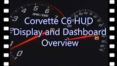 Corvette C6 In-Depth Heads Up Display and Dashboard Overview