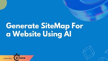 Generate SiteMap For a Website Using AI