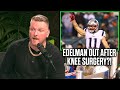 Pat McAfee Reacts To Julian Edelman's Strange Knee Surgery