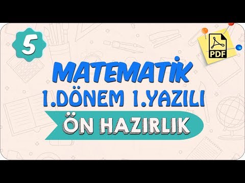 5.Sınıf Matematik 1.Dönem 1.Yazılı | Ön Hazırlık