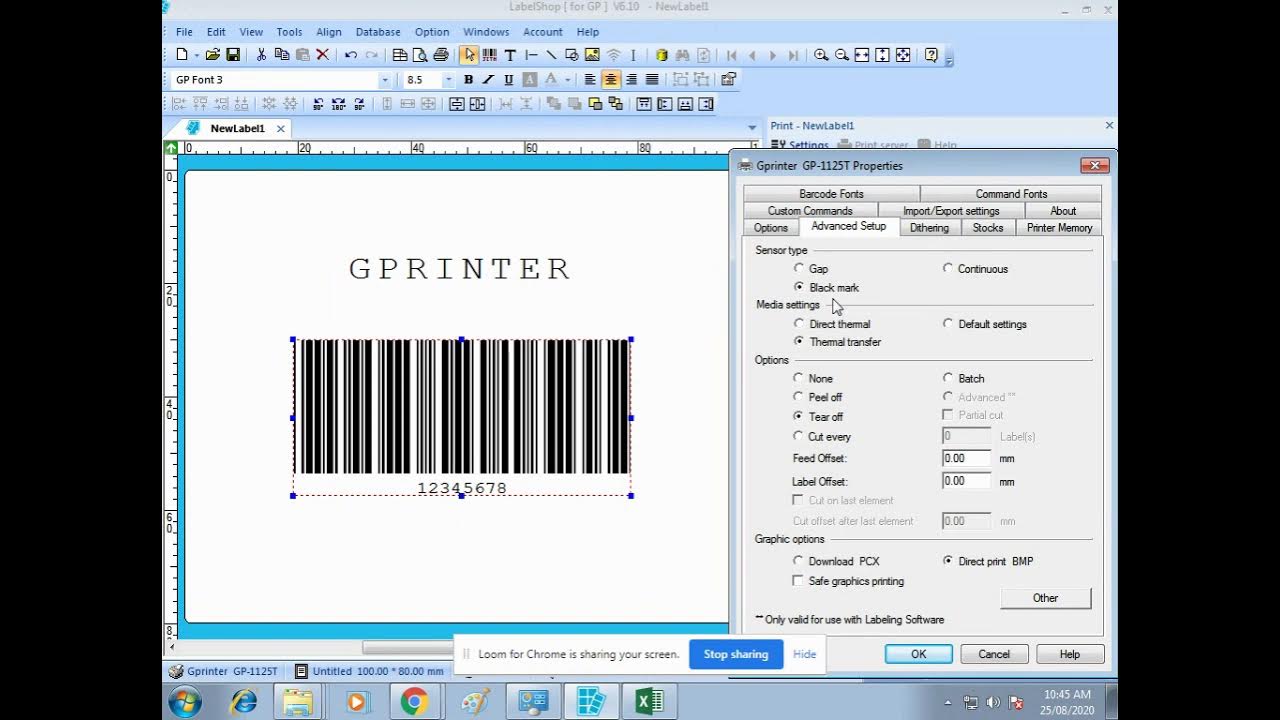 GENRATE PRN FILE FOR GPRINTER FROM LABEL SHOP SOFTWARE YouTube
