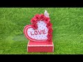 DIY !! Valentine Special Gift Idea || Heart Showpiece || Paper Heart showpiece || Paper Craft ||