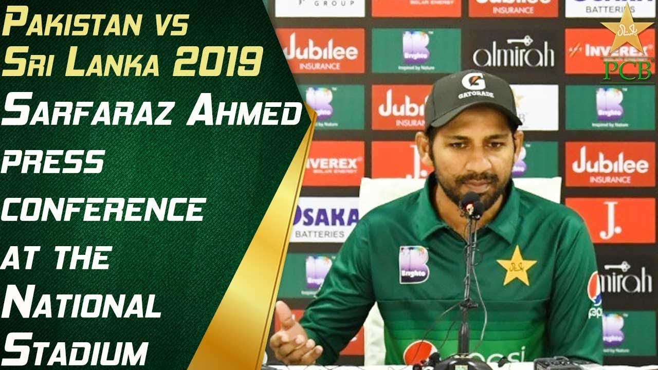 Sarfaraz Ahmed press conference at the National Stadium Karachi | Pakistan vs Sri Lanka 2019