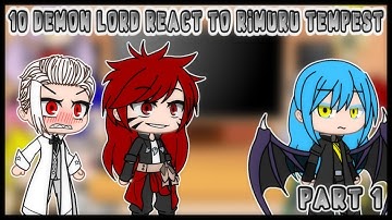 10 demon lord react to rimuru tempest | part 1 | my au | gacha club