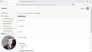 Rent IQ: User Management