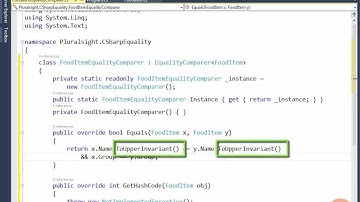 08 098 Implementing IEqualityComparerT Equals