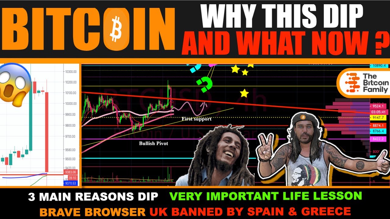 WHY THIS BITCOIN PRICE DIP and what's NEXT ? 🧐 A VERY important LIFE LESSON ‼️ YouTube