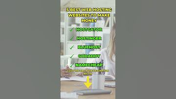 5 Best Web Hosting Websites to Make Money 2023 #shorts
