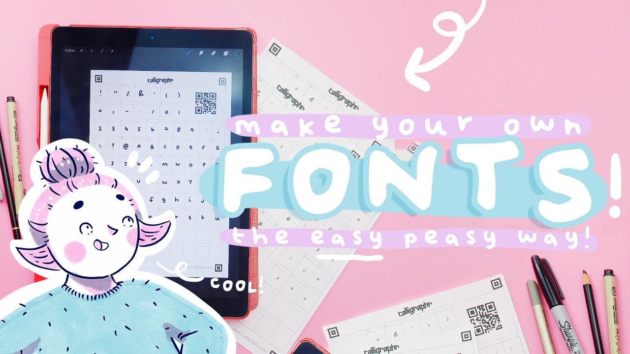 HOW TO MAKE YOUR OWN FONTS | The Easy Way!