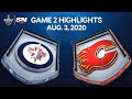 NHL Highlights | Jets vs. Flames, Game 2 - Aug. 3, 2020