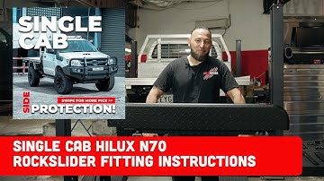Hilux N70 Single Cab Rockslider Side Steps Instructions - Rockarmor