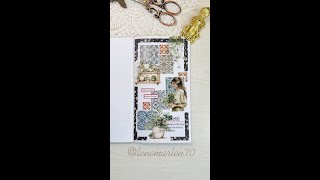 How to use Mediterranean Tile Stickers in Art Journal Making - 365 Nights #scrapbooking #journaling