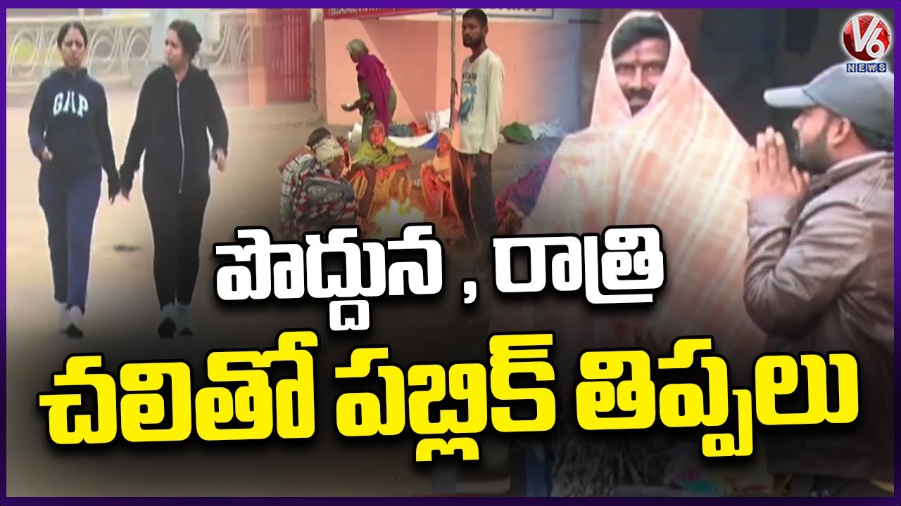 Public face Difficulties Due To Heavy Cold Wave | V6 News