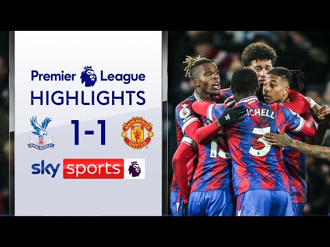 Olise's stunning free-kick stops utd going 2nd! | crystal palace 1-1 man utd | epl highlights