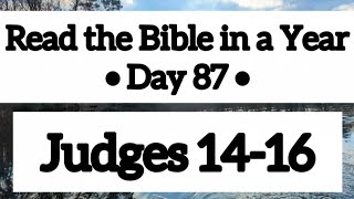 Judges 14-16 ✨🙏🏽 Read the Bible in a Year Series 🙏🏽✨ DAY 87 ✨🙏🏽