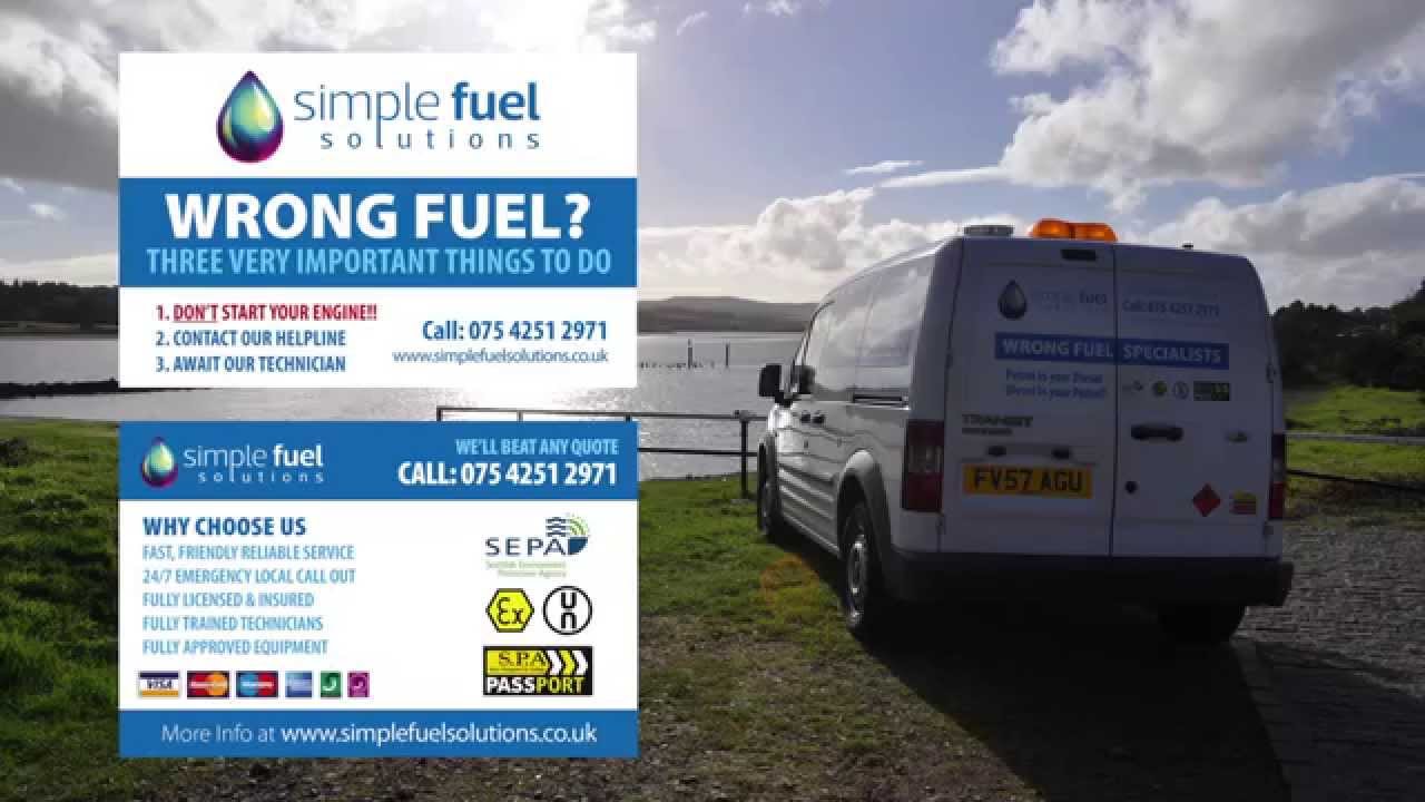 Wrong Fuel Glasgow Fuel Assist Drainage Services Scotland YouTube