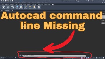 Autocad command line missing | command line missing in autocad | autocad 2024