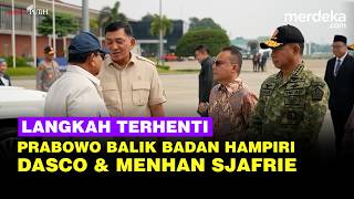 Prabowo Terhenti Balik Badan Hampiri Dasco & Sjafrie Depan Jenderal TNI-Polri Sebelum ke Jepang