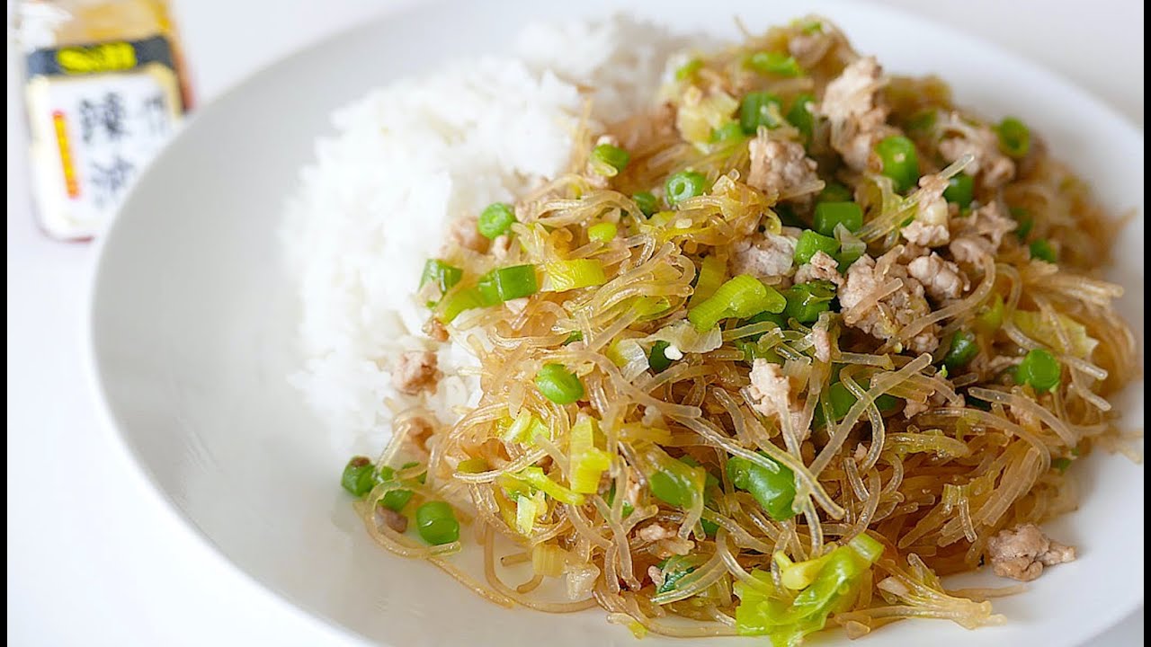Ground Pork Vermicelli Japanese Recipe wa's Kitchen YouTube