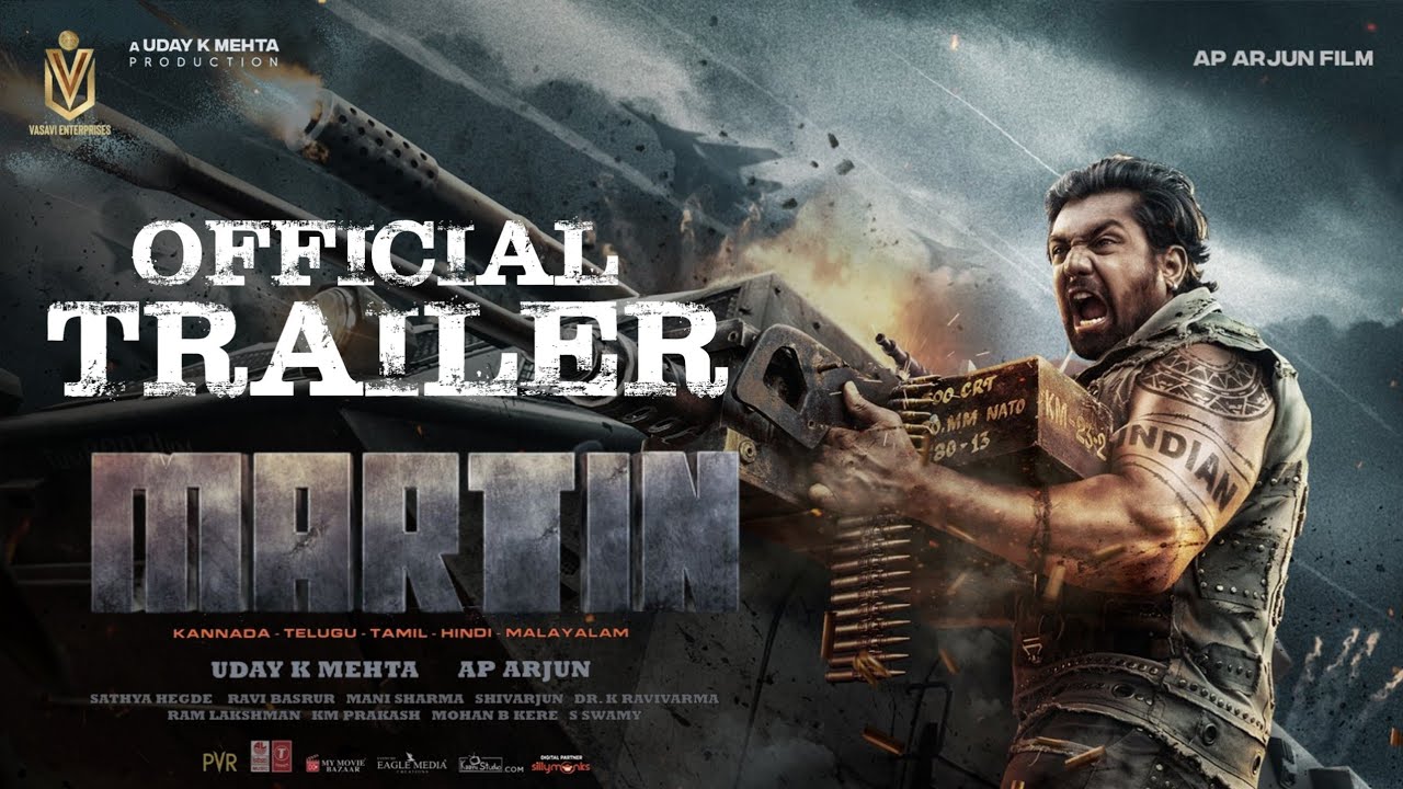 Martin Official Hindi Trailer| Martin New Release Date| Martin Pan India Movie| Martin Hindi Dubbed