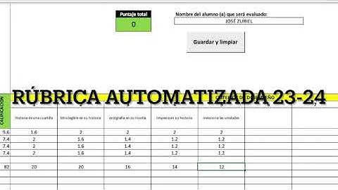 Rúbrica automatizada 23-24