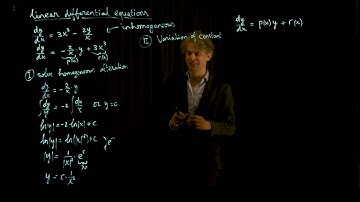 Linear differential equations: variation of constant