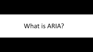 What is ARIA