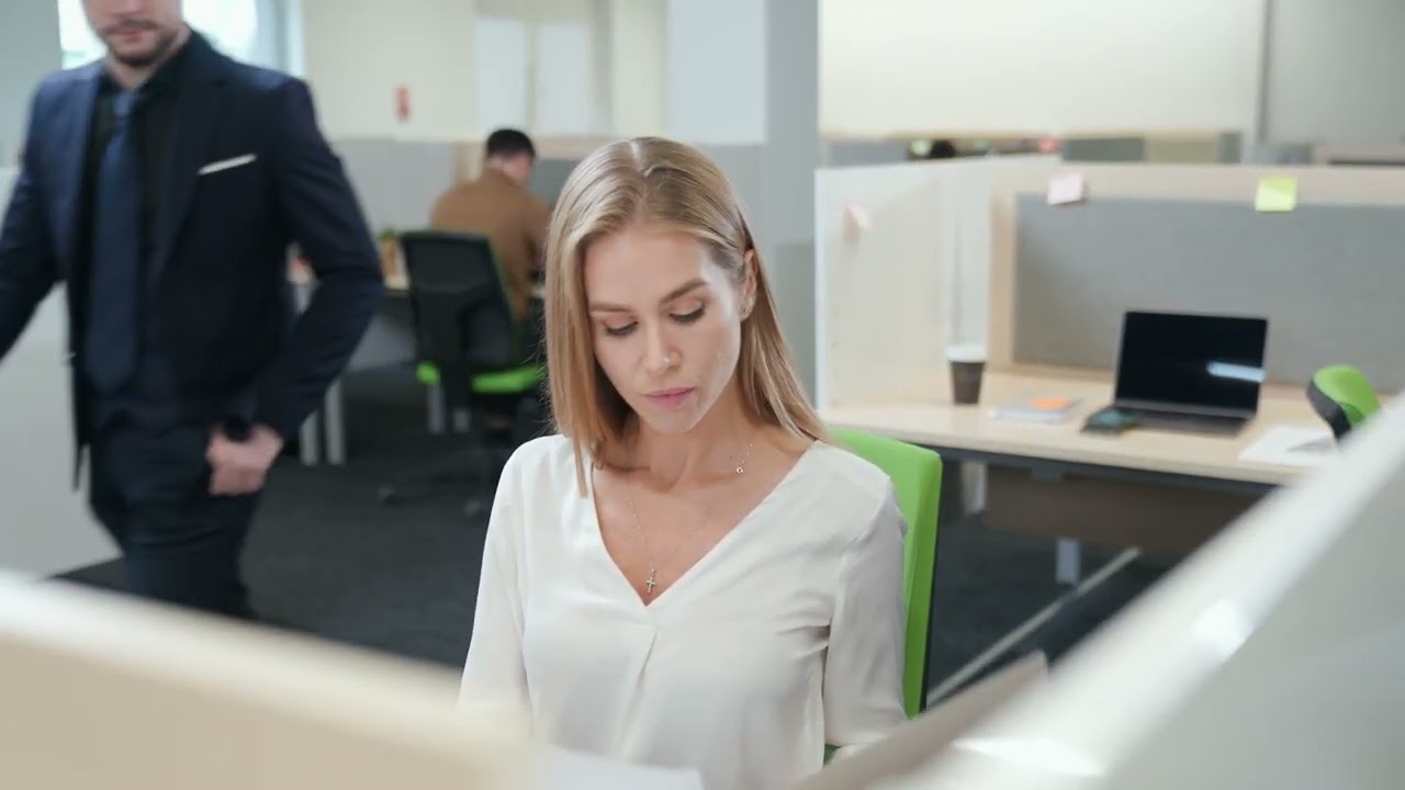 Female Accountant Works with Financial stock videos #freestockfootage