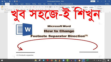 how to move footnote line or separator in ms word