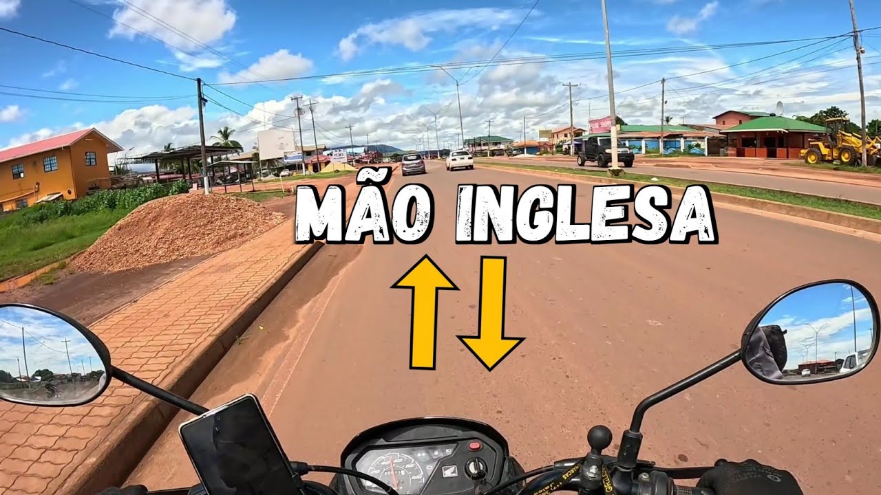 EP-22 É ESTRANHO DIRIGIR NA GUIANA INGLESA, sensação de estar na contramão