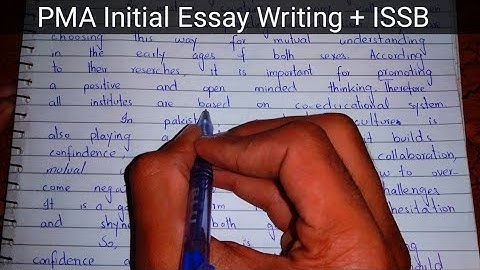 How to write essay | 149 PMA essay writing | Issb essay writing
