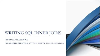 Recorded: How To Write INNER JOIN using SQL | By Bukola Olafenwa (live demonstration)