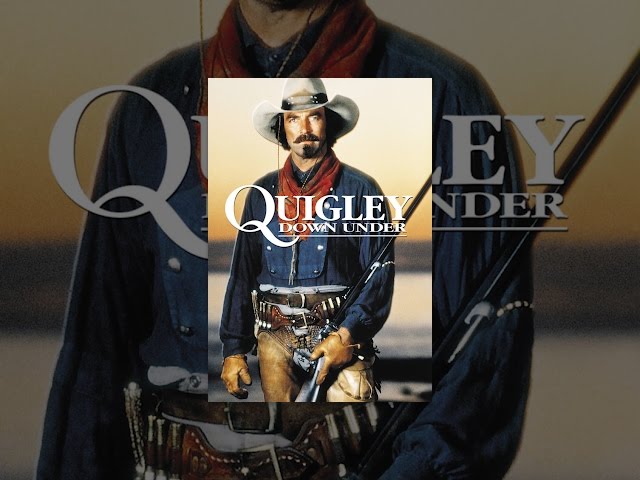 Tom Selleck on the poster for the Quigley Down Under game.