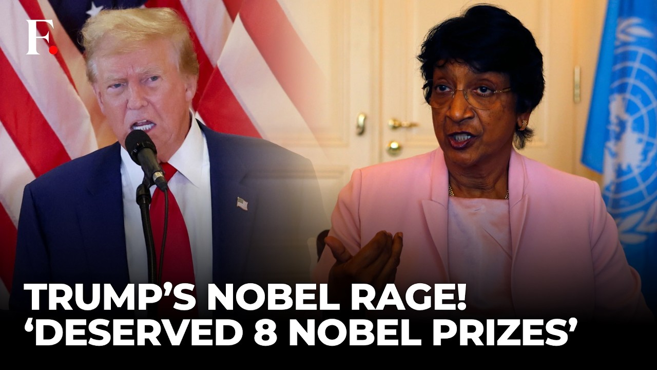 Trump FURIOUS Over Nobel Snub, Calls Prize ‘DISGRACED’ & Threatens Iran | FP Video thumbnail