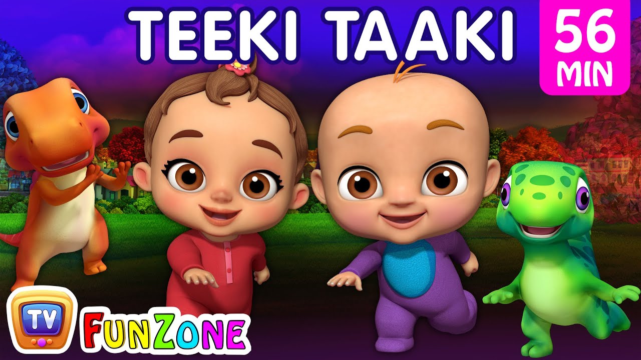 Teeki Taaki Action Song  Popular 3D Nursery Rhymes  Baby Songs for Babies  ChuChu TV Funzone