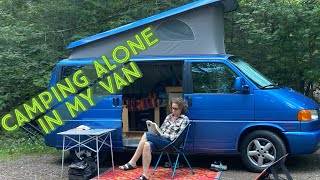 Solo Woman Day in the Life Camping | Volkswagen Eurovan Westfalia Van | North-South Lake Catskills