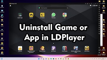 How to Uninstall App or Game In LDPlayer Android Emulator