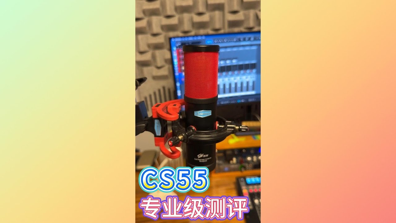 Review of ALCTRON CS55 large diaphragm condenser mic - YouTube